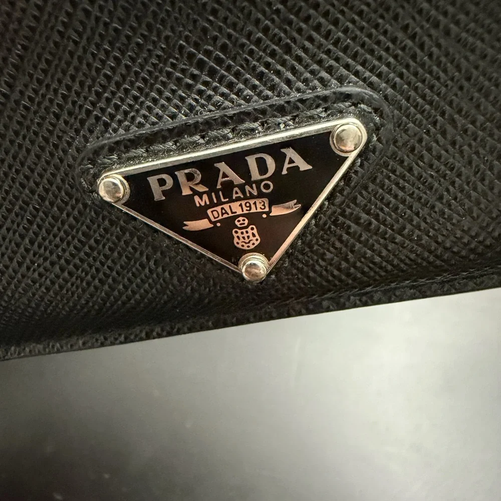 PRADA Saffiano Leather card holder